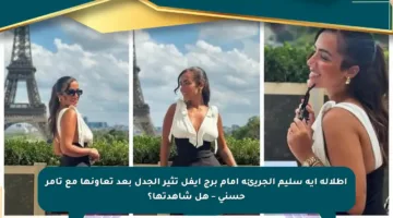 إطلالة آية سليم الجريئة أمام برج إيفل تثير الجدل بعد تعاونها مع تامر حسني – هل شاهدتها؟